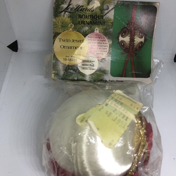 1973 Lee Wards Twin Jewel Christmas Ornament Kit NIP #16-46231 Vintage Rare - Picture 3 of 4